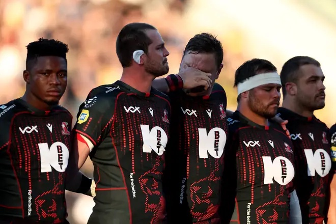 Players could not hold back tears as they commemorated their teammate