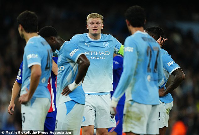 Man City were stunned in the first half as PSG raced into a 3-0 lead at the Etihad