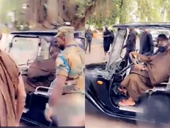 Ghanaians React Massively As Asante Hene Seen Driving Kufour In A Luxurious G-Wagon-Video