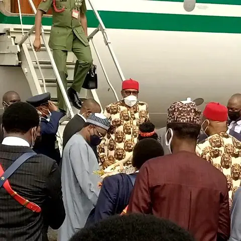 Buhari lands in Imo state