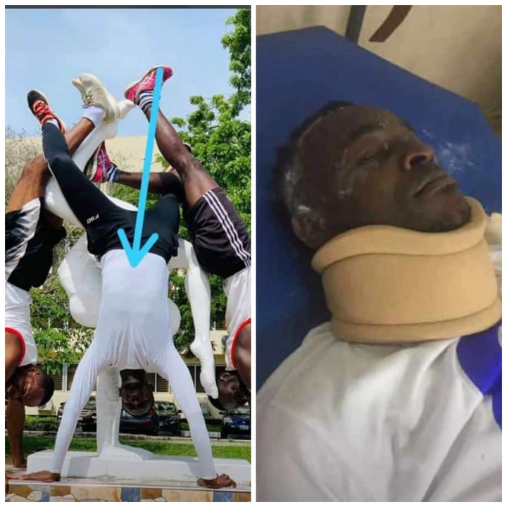 See more photos of the winneba university student who d!ed doing acrobatic tricks after his final exams