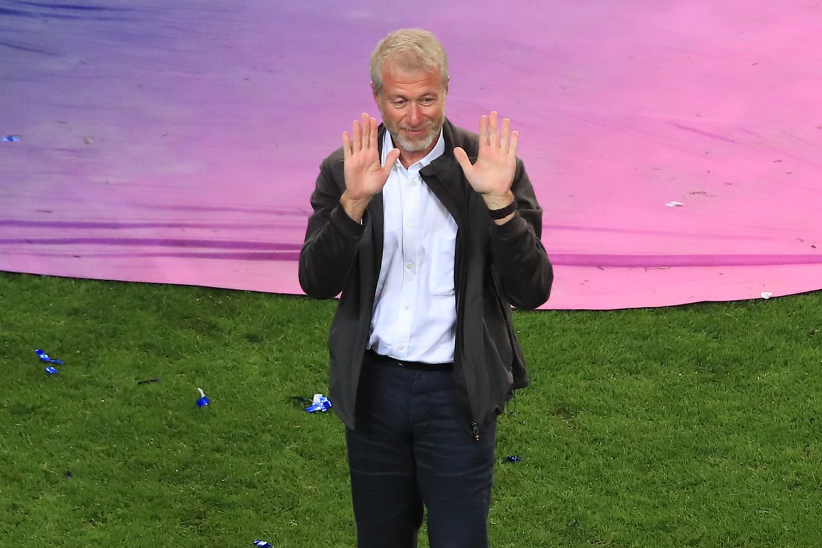 Roman Abramovich, Owner of Chelsea celebrates following his team's victory in the UEFA Champions League Final between Manchester City and Chelsea FC
