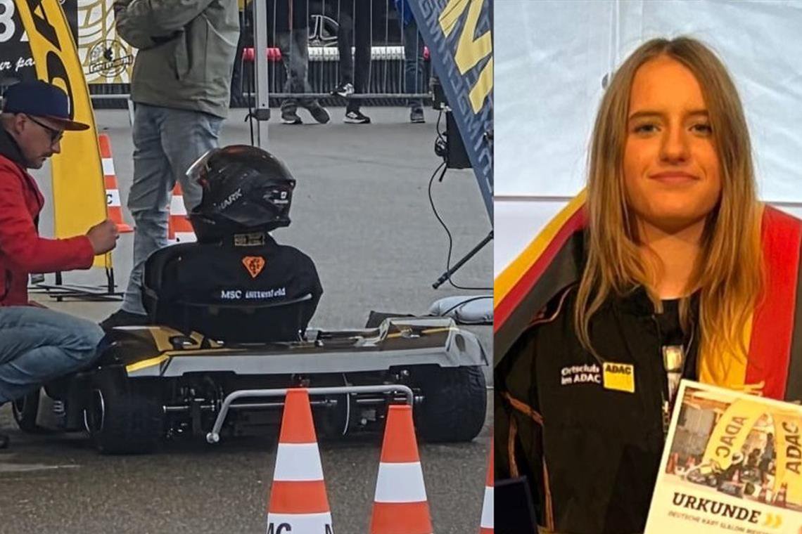 Lena Marks ist in Steißlingen deutsche Meisterin im Kartslalom geworden. Foto: privat