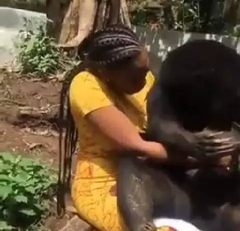 Pictures Woman With Animal Kìssíng