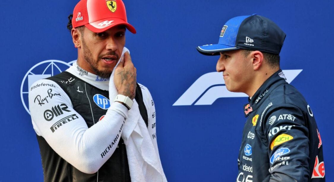 Lewis Hamilton respire