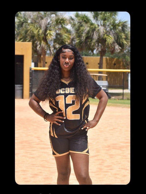 Florida softball commit Kylie Holden plays both softball and flag football during the spring high school season for Oconee High School (FL).