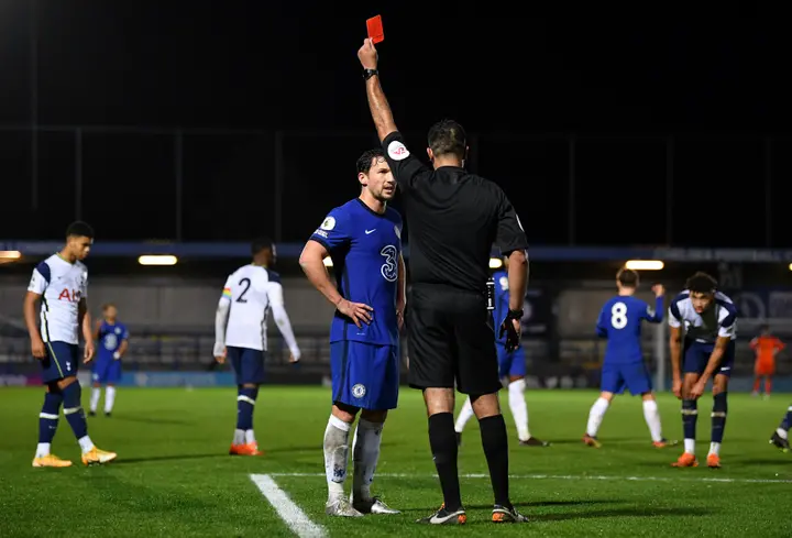 Drinkwater saw red after a moment of madness in the closing stages of Mondays clash