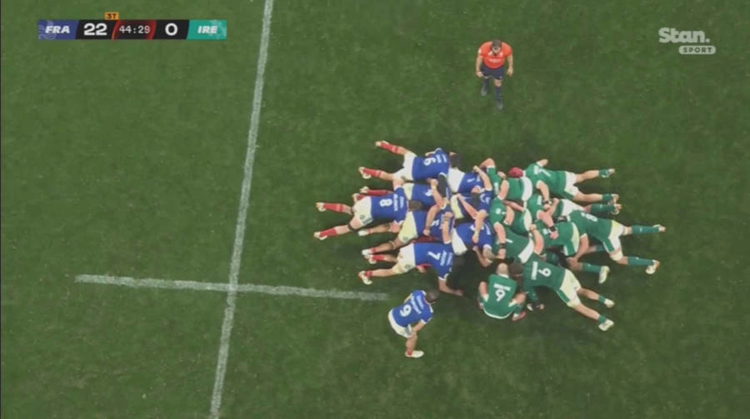 France v Ireland scrum
