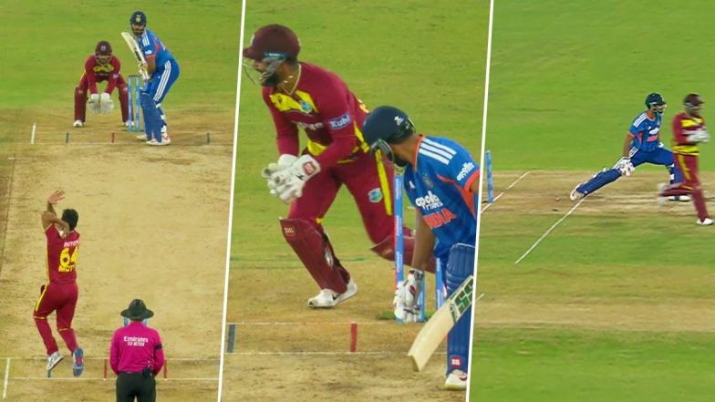 Out or Not Out? Fans Divided on X After Third Umpire's Controversial Decision on Naman Dhir's Stumping During IND vs WI 4th T20I 2026 Match