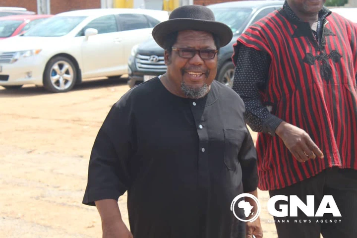 Photos and videos from burial service of late veteran actor Psalm Adjeteyfio
