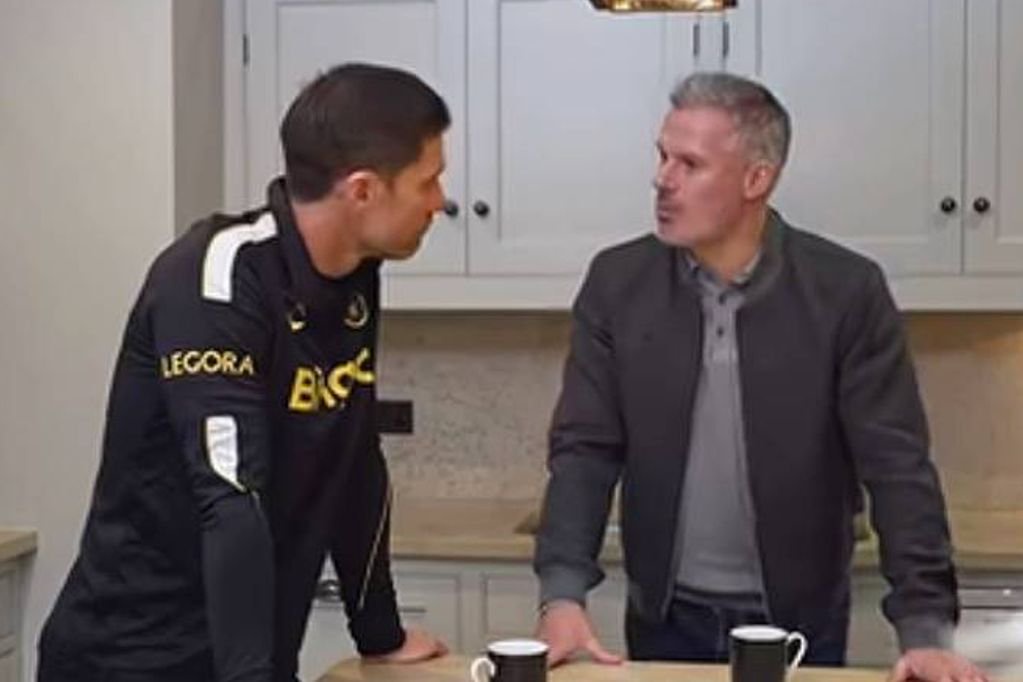 Jamie Carragher met up with Xabi Alonso ahead of this weekend's Premier League games