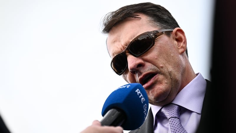 Trainer Aidan O'Brien after sending out Scandinavia to win the Comer Group International Irish St Leger during day two of the Irish Champions Festival at The Curragh Racecourse in Kildare.