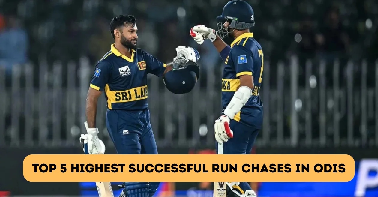 Top 5 highest successful run chases in ODIs ft. Sri Lanka