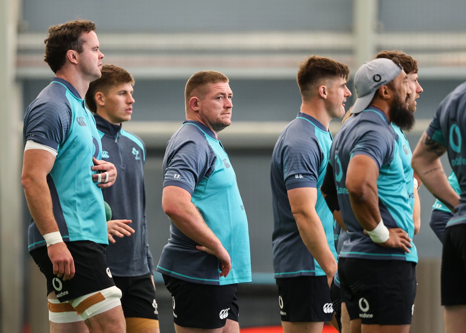 Tadhg Furlong in training with Ireland at the IRFU High Performance Centre on Tuesday. Photograph: Ben Brady/Inpho