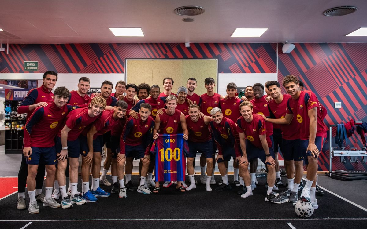 Dani Olmo reaches 100 games for FC Barcelona