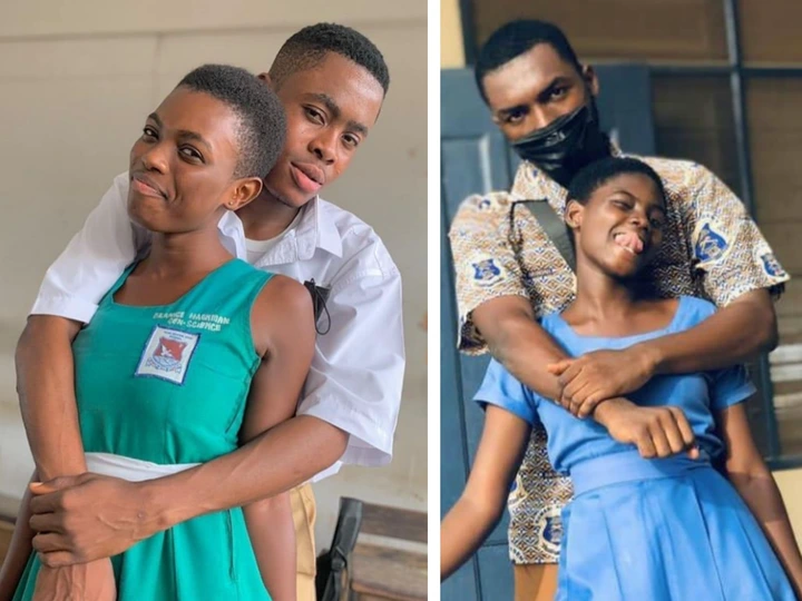 Check out these stunning photographs of senior high school 'couples' flexing in their school uniforms (photos)