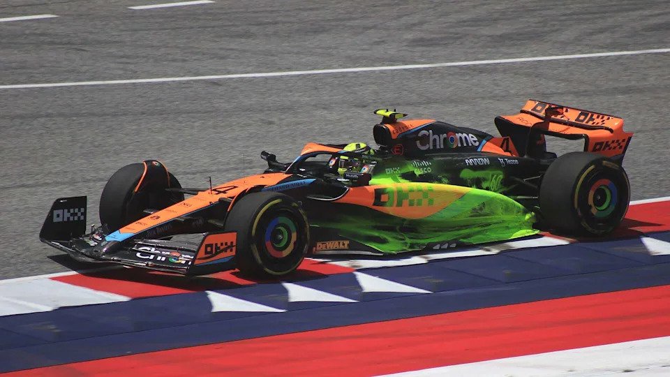 Lando Norris in McLaren's 2023 Formula 1 car
