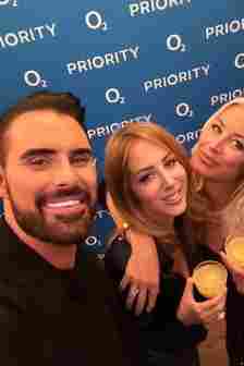 Rylan Clark snapped selfies with his famous pals