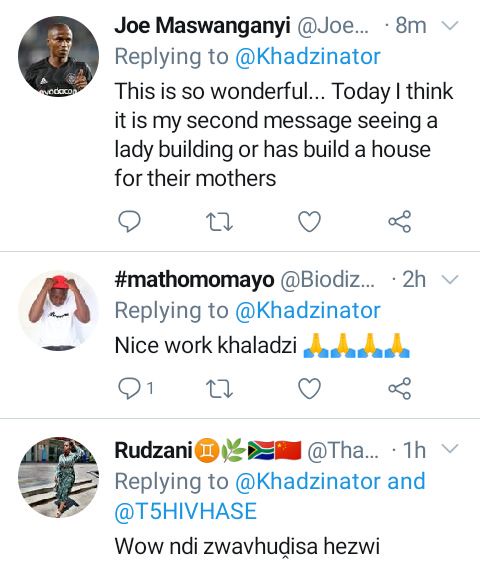 Makhadzi builds a beautiful house for her mother - Opera News