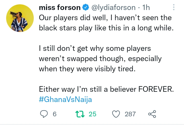 I Haven’t Seen The Ghana Black Stars Play Like This In A Long While – Lydia Forson 2