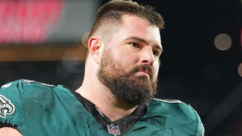 Could the Browns aim for Landon Dickerson #69 of the Philadelphia Eagles in the NFL trade deadline.