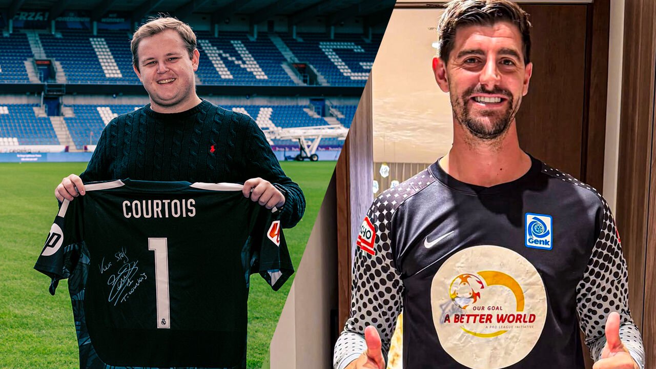 Thibaut Courtois recovers rare KRC Genk shirt via 2dehands.be
