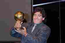 Diego Maradona was awarded the Golden Ball trophy for being the best player in the 1986 World Cup in Mexico