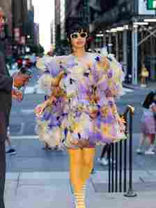 Cardi B attends the Marc Jacobs fashion show