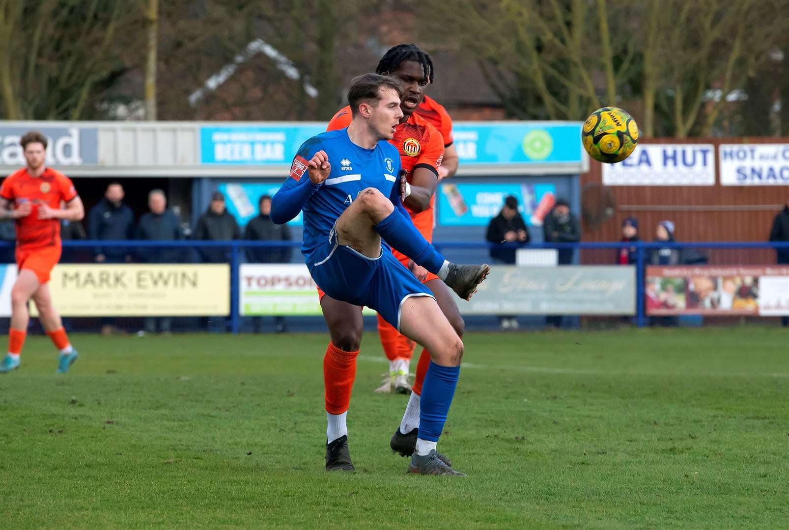 Harley Curtis has bolstered Mildenhall Town’s attack. Picture: Mecha Morton