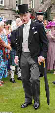 King Charles appeared in high spirits as he attended the Sovereign's Garden Party at the Palace of Holyroodhouse in Edinburgh