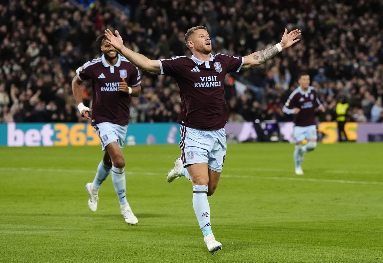 Ross Barkley celebrates the opener