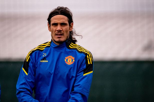 Edinson Cavani trained with Manchester United's first-team squad on Tuesday