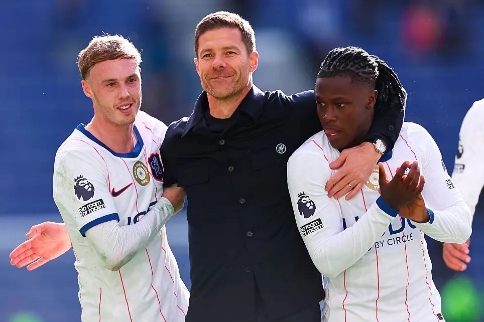 Cole Palmer, Xabi Alonso and Geovany Quenda.  