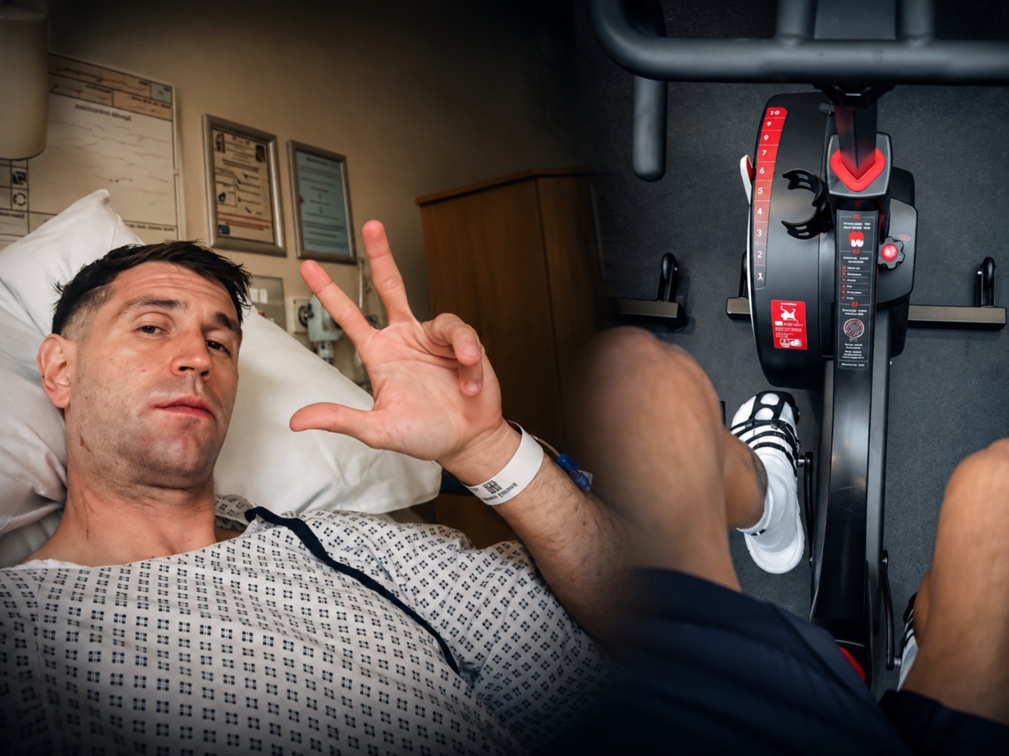 Emiliano "Dibu" Martínez Returns to the Gym Four Days After Jaw Surgery