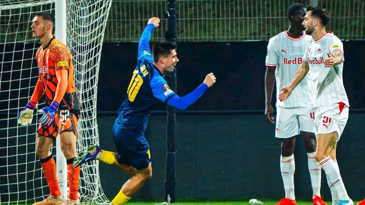 Salzburg vergibt wichtige Punkte in Celje - Ausgleich nach eigenem Freistoß