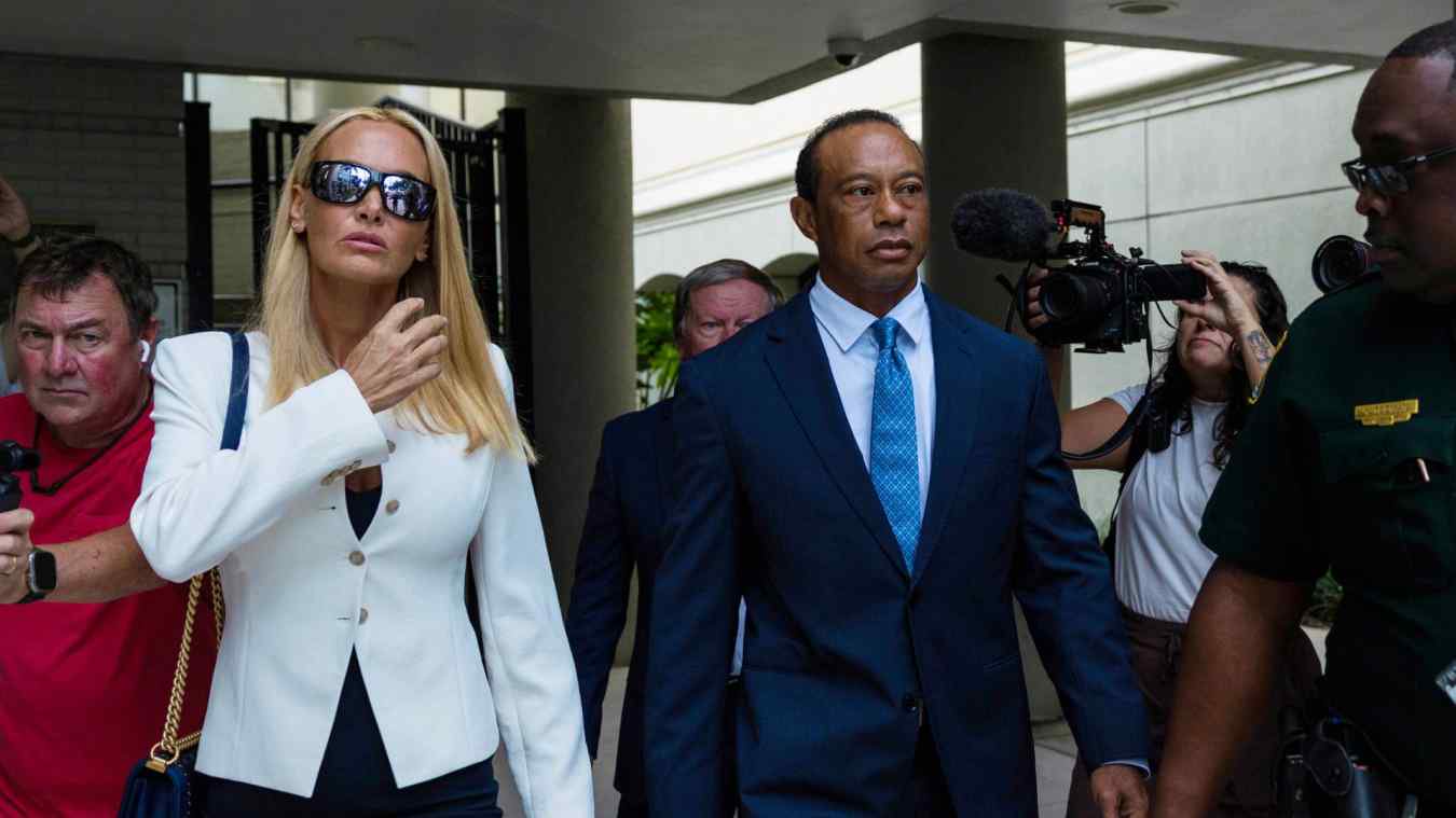 Tiger Woods leaves the Martin County Courthouse on September 2, 2026 in Stuart, Florida. Tiger Woods is expected to change his plea in the case over a DUI crash that occurred on March 27, 2026