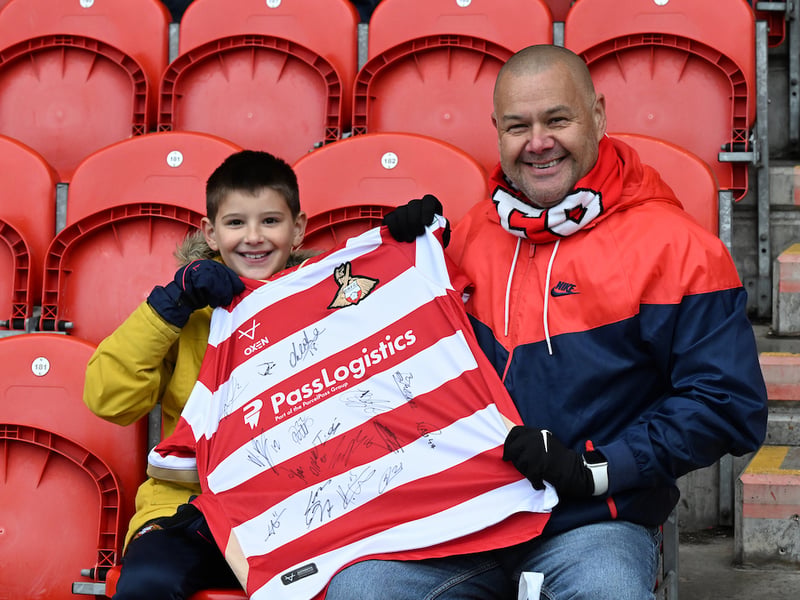 Doncaster Rovers were cheered on to a derby day victory in front of a bumper crowd.