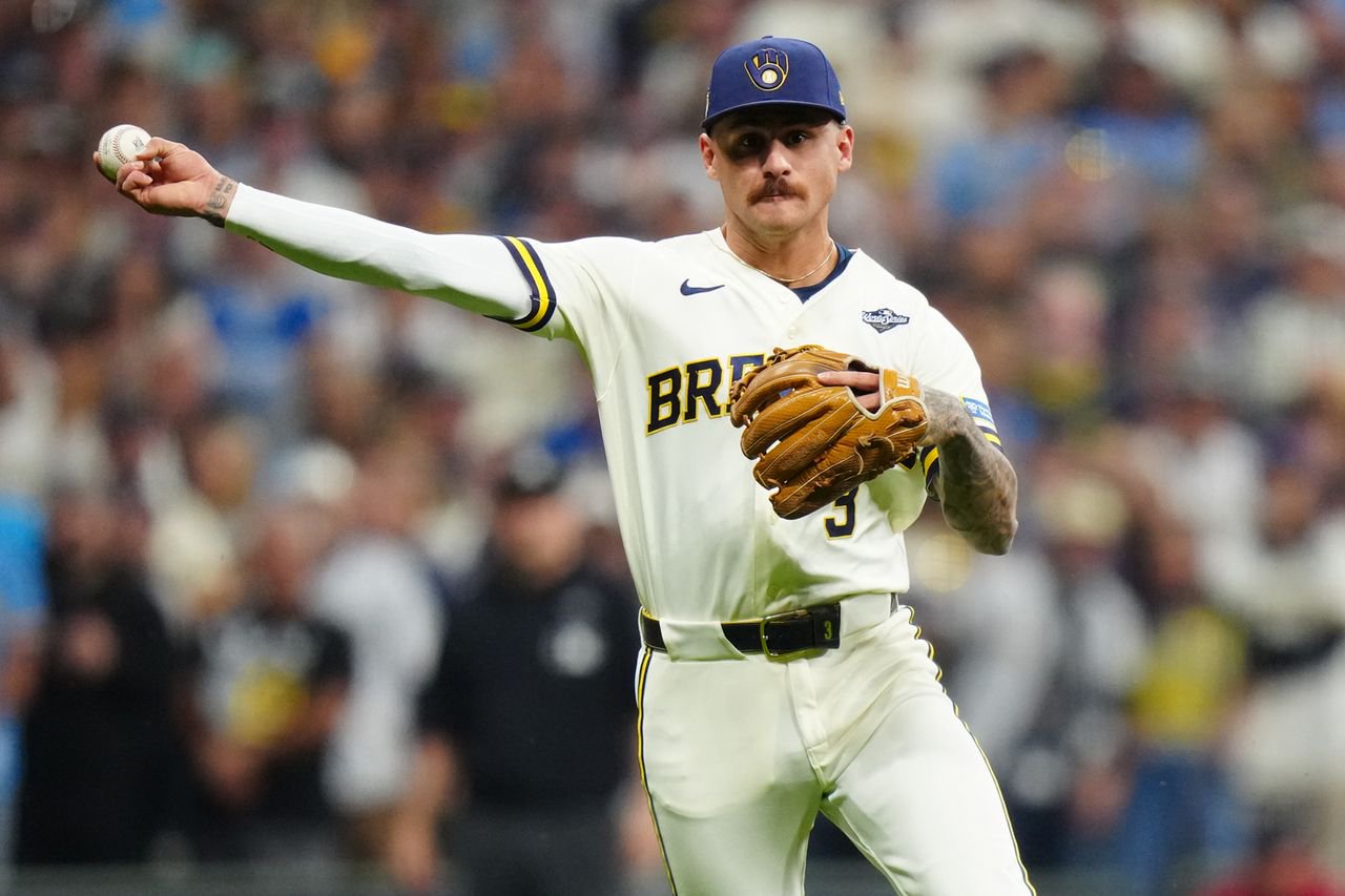 Joey Ortiz playing in the 2026 World SeriesCredit: Daniel Shirey/MLB Photos via Getty