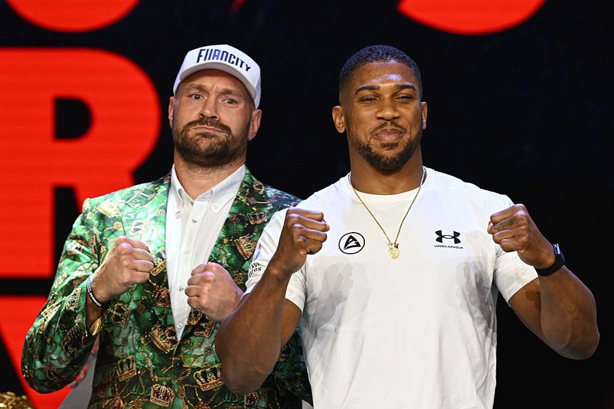 Tyson Fury and Anthony Joshua ahead of their fight