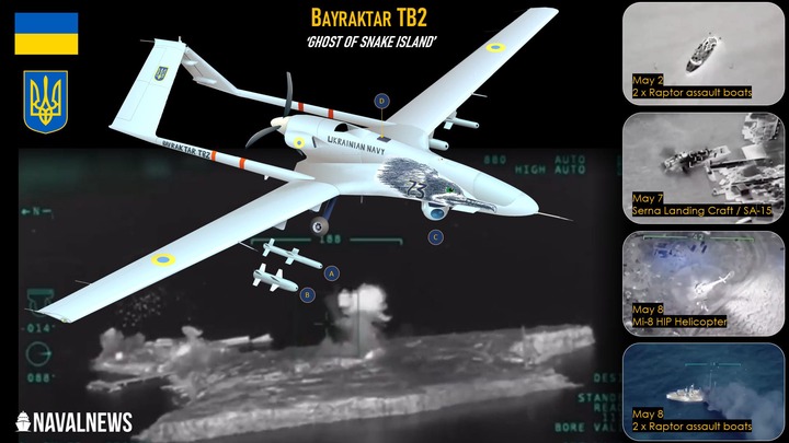Incredible Success Of Ukraine's Bayraktar TB2: The Ghost Of Snake Island -  Naval News