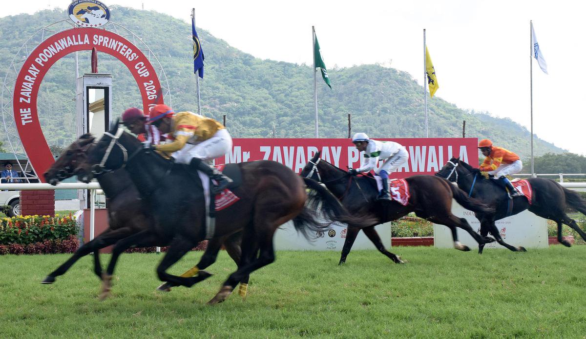 Rieko (Akshay Kumar astride) winning the Zavaray Poonawalla Sprinters’ Cup.