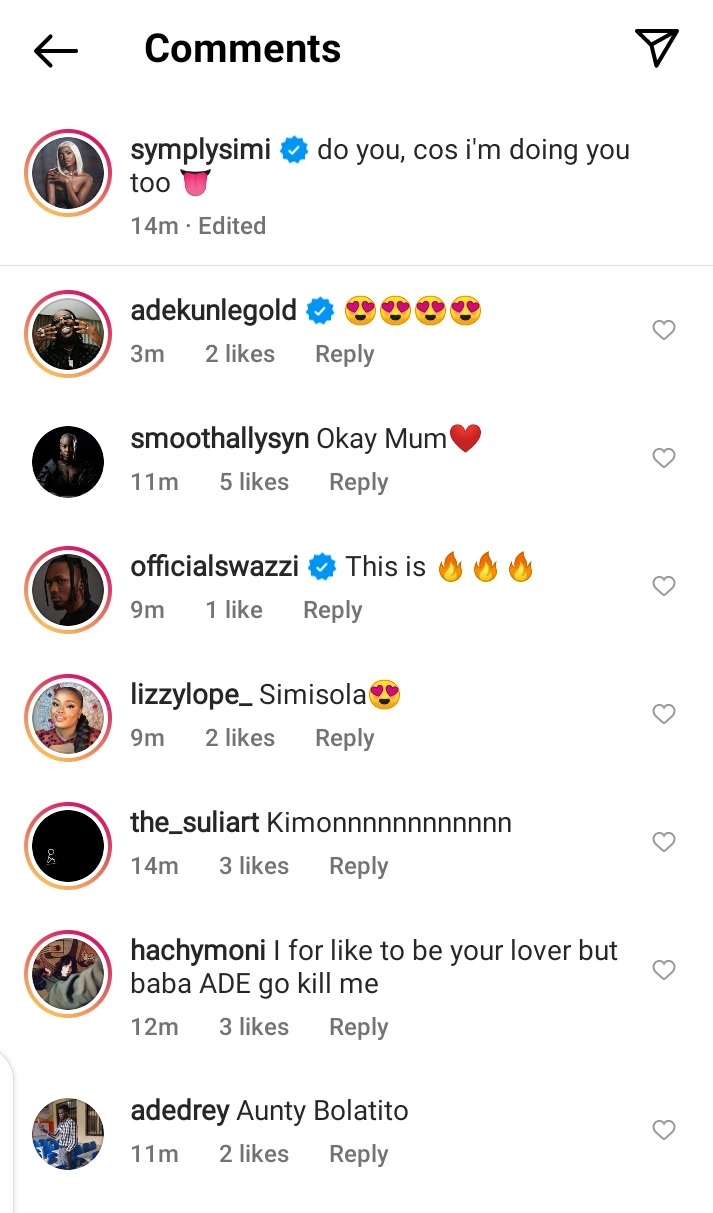 Adekunle Gold Reacted To His Wife's Recent Post On IG