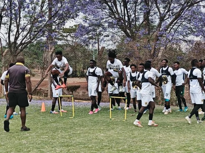 Tusker face stern Singida test as coach Mette calls for 'elite mentality' in CAF Confederation Cup clash - Tusker FC players in training. (Photo: Erick Kariuki)