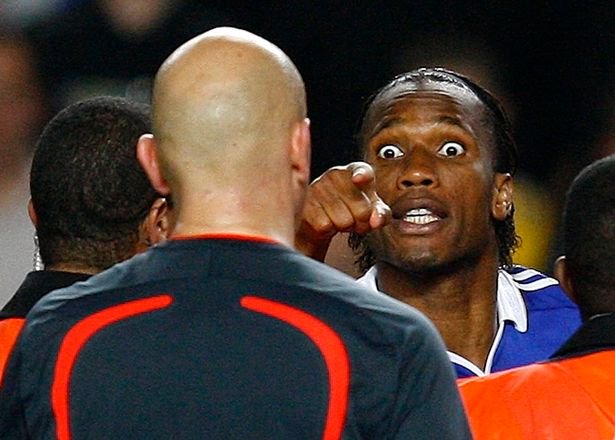 Drogba branded Ovrebo's performance a 'f***ing disgrace' on live TV after the match