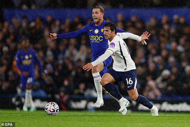 Sandro Tonali helped Spurs run the midfield in a dominant display as they claimed a 2-0 win