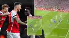 Fans spot what Bukayo Saka did after Ben White's freak goal for Arsenal against Chelsea