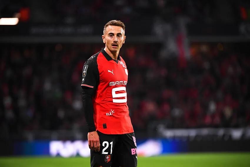 Valentin Rongier avec le Stade Rennais