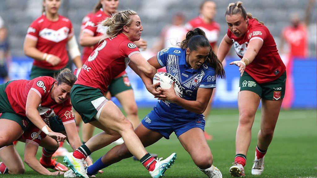 Wales lost 76-0 against Samoa in their second group game at the Women's Rugby League World Cup