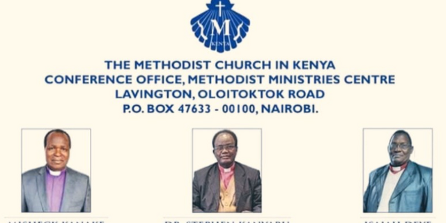 Kenya's Methodist Church sacks 8 pastors and 7 members for staging coup