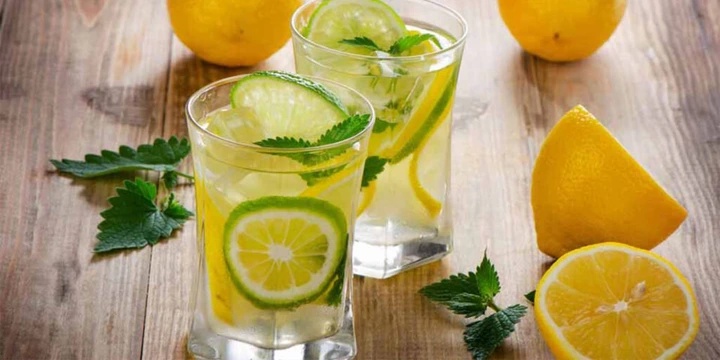 Lemon juice with warm water